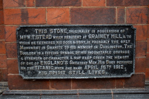 William Stead Memorial Stone
