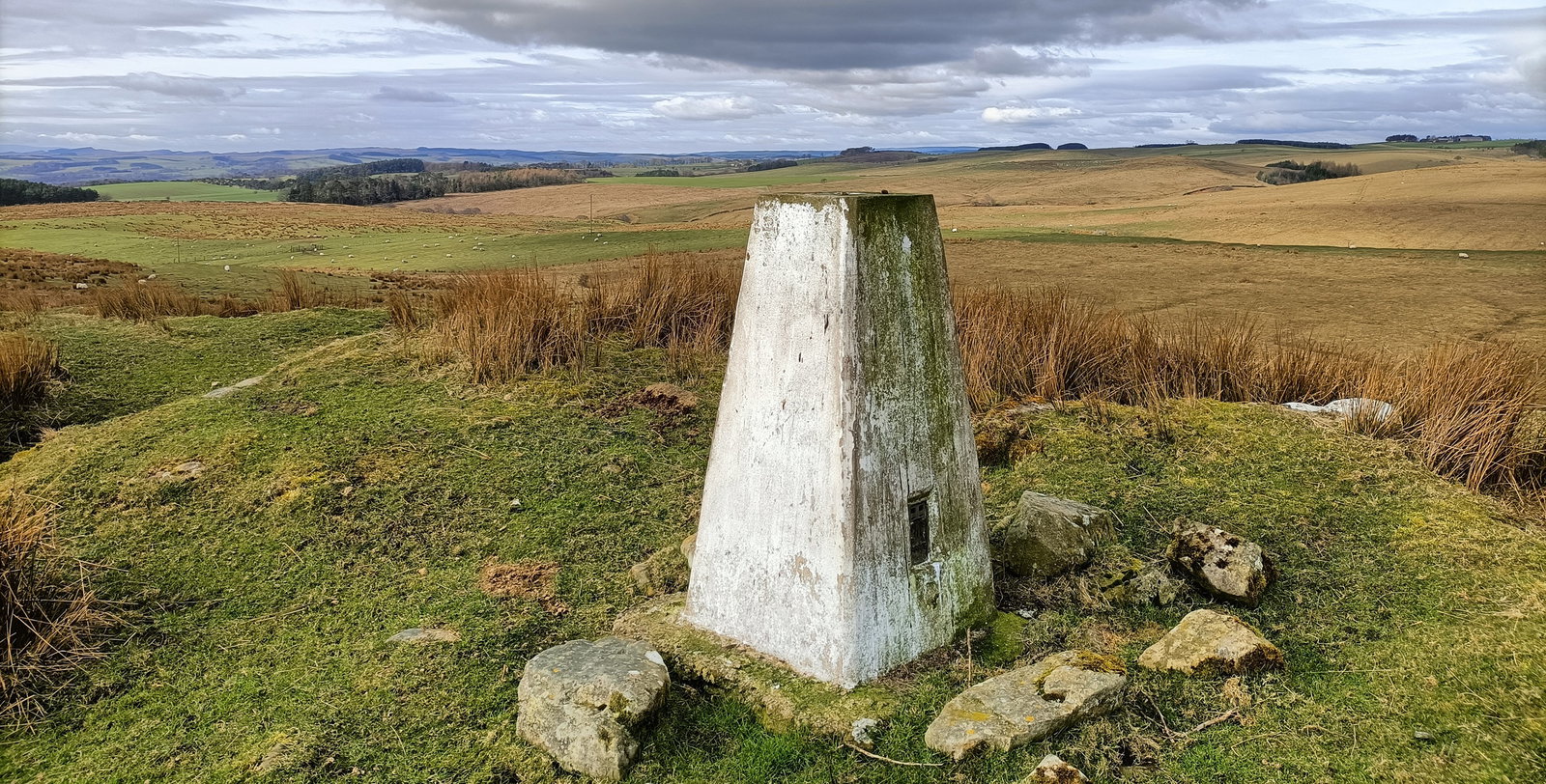 Long Crag Gunnerton Trig Point