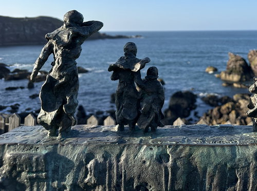 Widows and Bairns Sculpture St Abbs
