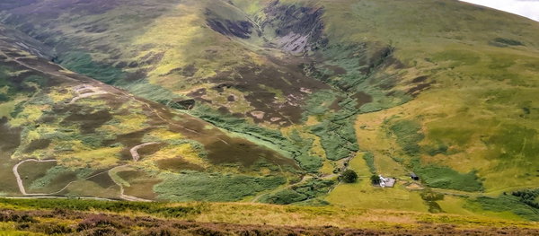 Cold Law, Great Moor, Coldburn Hill And Views Over Bizzle Crags